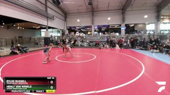 75 lbs 2nd Place Match - Rylee Russell, Texas Select Wrestling vs Henly Van Winkle, Amped Wrestling Club