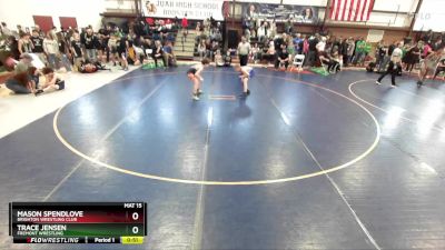 95 lbs Cons. Round 2 - Mason Spendlove, Brighton Wrestling Club vs Trace Jensen, Fremont Wrestling