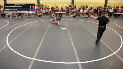 132 lbs Cons. Round 2 - Claudio Rodriguez, IL vs Garrett Kuch, IA