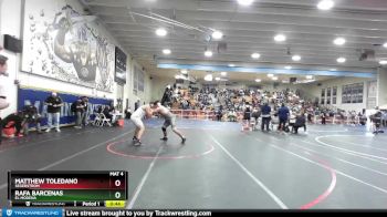 220 lbs Cons. Round 3 - Rafa Barcenas, El Modena vs Matthew Toledano, Segerstrom