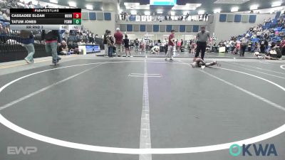 47-51 lbs Rr Rnd 3 - Cassadee Sloan, Morrison Takedown Club vs Tatum Jones, Ponca City Wildcat Wrestling