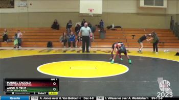 70 lbs Cons. Semi - Angelo Cruz, Sutter Middle School vs Manuel Cacoilo, Daniel Cormier Wrestling