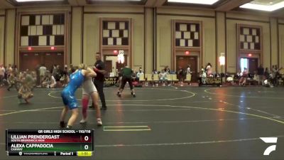 110/118 Round 1 - Lillian Prendergast, South Brunswick High vs Alexa Cappadocia, CANWAY