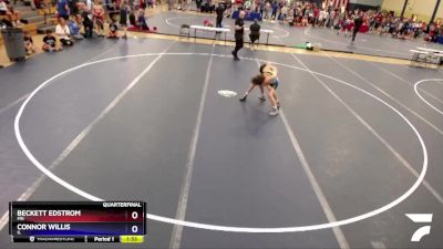 102 lbs Quarterfinal - Beckett Edstrom, MN vs Connor Willis, IL