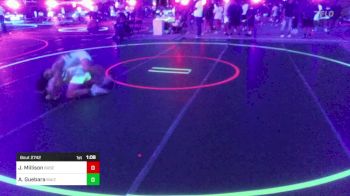 132 lbs Semifinal - Jet Millison, Basehor Bobcats Wrestling vs Antonio Guebara, Maize WC