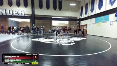 120lbs Cons. Round 3 - Katelin Kolodzik, Tahoma (Girls) vs Heaven Parker, Royal (Girls)