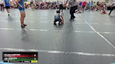 120 lbs Round 1 (4 Team) - Dylan Lunsford, Mat Monkeys vs Leo Perdomo, Dark Knights