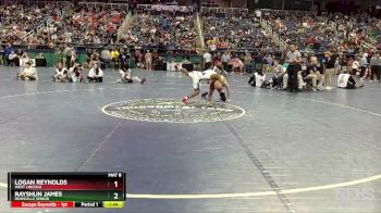 2A 132 lbs Quarterfinal - Rayshun James, Reidsville Senior vs Logan Reynolds, West Lincoln