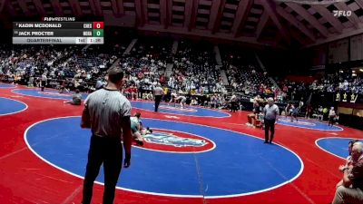 3A-120 lbs Quarterfinal - Kadin McDonald, Chestatee vs Jack Procter, North Hall