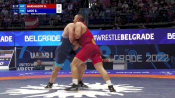 97 kg 1/8 Final - Beksultan Makhamadzhanovich Makhmudov, Kyrgyzstan vs Braxton James Amos, United States
