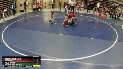 39 lbs Quarterfinal - Milo Smith, Montrose Wrestling Club vs Briggs Schmalz, Independent