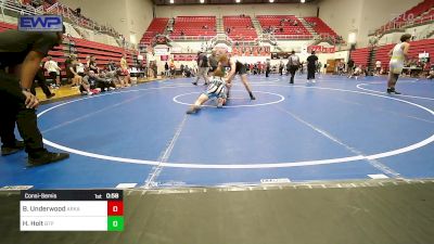 165 lbs Consolation - Braxton Underwood, Arkansas vs Hayden Holt, Tulsa Blue T Panthers