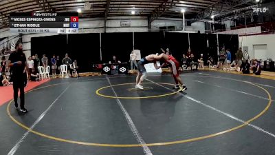 79 kg Cons. Semis - Moses Espinoza-Owens, Jackrabbit Wrestling Club vs Ethan Riddle, Minnesota - RTC