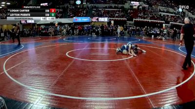 114 lbs Quarterfinal - Logan Carter, Fairfield Wrestling Club vs Leyton Puente, CWC Thunder