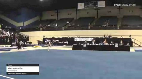 Matthew Adler - Floor, Flying High IL - 2021 USA Gymnastics Development Program National Championships