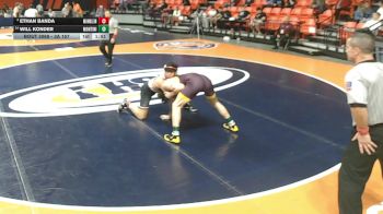 3A 157 lbs Champ. Round 1 - Ethan Banda, Mundelein (H.S.) vs Will Konder, Lombard (Montini)