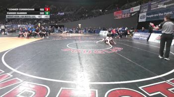 4A Boys 120 lbs Cons. Round 2 - Parker Hammer, Cascade Boys vs Conner Cunningham, Phoenix Boys