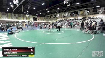 69 lbs Round 2 - Sophie Hayman, West Coast Wrestling Club vs Addison Yabur, Savage House