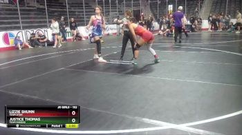 152 lbs Quarterfinal - Lizzie Shunn, Team Utah vs Justice Thomas, Team Kansas