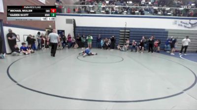 71 lbs Cons. Round 2 - Kaiden Scott, Snake River Wrestling Club vs Michael Muller, Cougar Wrestling Club