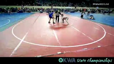 Consi Of 8 #2 - Noah Adams, Barnsdall Youth Wrestling vs Titan Root, Hennessey Takedown Club