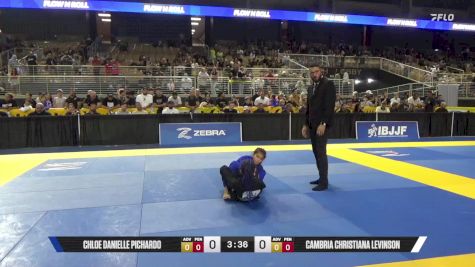 Cambria Christiana Levinson vs Chloe Danielle Pichardo 2025 Pan Kids Jiu-Jitsu IBJJF Championship