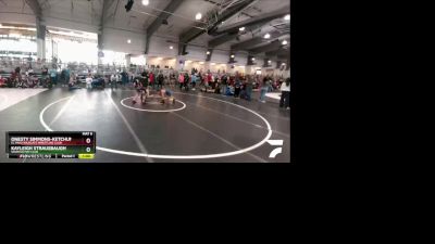 92 lbs 3rd Place Match - Kayleigh Strausbaugh, Spartan Mat Club vs Onesty Simmons-Ketchum, El Paso Wildcats Wrestling Club