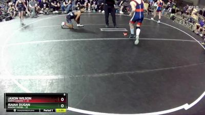 112 lbs Round 2 (4 Team) - Isaiah Dugan, Kansas Mamba vs Jaxon Wilson, North Dakota 1