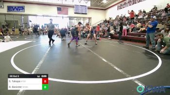 130 lbs Rr Rnd 3 - Sam Takape, Kingfisher YellowJackets vs Brodie Banister, Newkirk Takedown Club