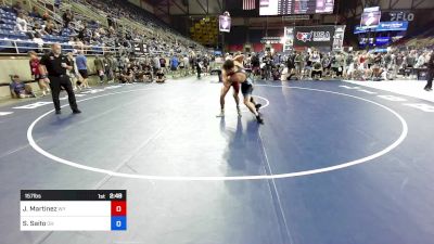 157 lbs Rnd Of 128 - Jaxon Martinez, WY vs Shane Saito, OH