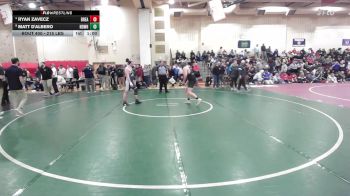 215 lbs Consi Of 4 - Ryan Zavecz, Bristol Eastern vs Matt D'Albero, Notre Dame-West Haven