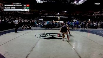 Girls 145 lbs Semifinal - Neviah Varela-Marquez, Sandia vs Maliah Goins, Bloomfield