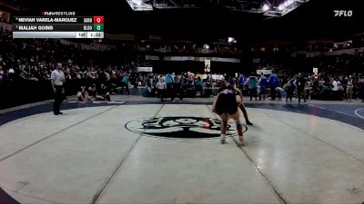 Girls 145 lbs Semifinal - Neviah Varela-Marquez, Sandia vs Maliah Goins, Bloomfield