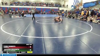 120 lbs Cons. Round 3 - Jackson Krogseth, East Valley (Spokane) vs Coen Roberts, Lewiston