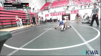 73 lbs 3rd Place - Levi Wright, Weatherford Youth Wrestling vs Bracen Bloxsom, Ponca City Wildcat Wrestling