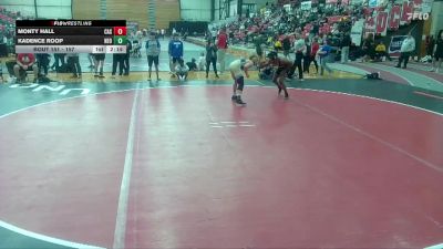 157 lbs Semifinal - Kadence Roop, NEO vs Monty Hall, Carl Albert