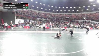 72 lbs Cons. Round 4 - Liam Barbara, BGC vs Easton Matchey, Durand
