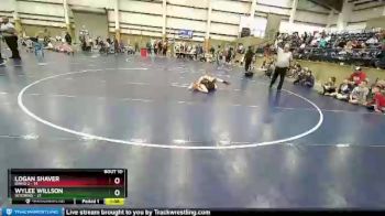 110 lbs Quarters & Wb (16 Team) - Logan Shaver, Idaho 2 vs Wylee Willson, Wyoming