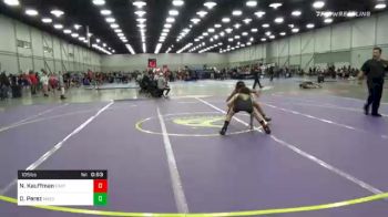105 lbs Consolation - Ned Kauffman, East Coast Bandits vs David Perez, Mayo Quanchi Judo And Wrestling Club