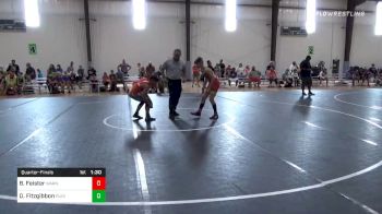 110 lbs Quarterfinal - Brydon Feister, Warner Elite WC vs Dayton Fitzgibbon, Punisher Company