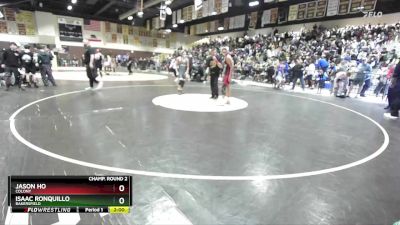 120 lbs Champ. Round 2 - Isaac Ronquillo, Bakersfield vs Jason Ho, Colony