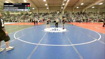113 lbs Round Of 64 - David Linder, CT vs Kayden McGaffick, NY