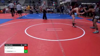 155 lbs Semifinal - Kiowa Coffman, Sallisaw Takedown Club vs Tyler Coleman, Muskogee Rougher Wrestling
