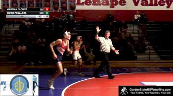 132 lbs Kristian Clowes, Lenape Valley/Hopatcong vs Diego Penaloza, Hackettstown