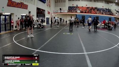 157 lbs Cons. Round 2 - Augustus Haas, St. Mary`s Anapolis vs Connor Koegel, Landon School