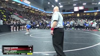 126 lbs Quarterfinal - Timothy Koester, Bettendorf vs Tommy LaPorte, Waukee Northwest