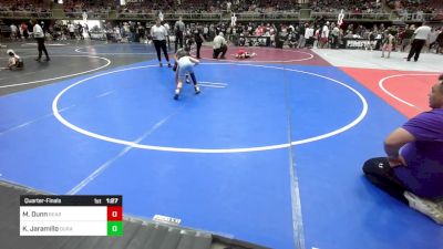 74 lbs Quarterfinal - Michael Dunn, Bear Cave vs Karson Jaramillo, Duran Elite