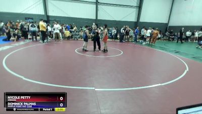 130 lbs Round 4 - Nycole Petty, Oregon vs Dominick Palmas, Myrtle Point Mat Club