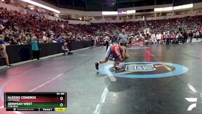 5A 189 lbs Champ. Round 1 - Gerimiah West, Carlsbad vs Alessio Cisneros, Las Cruces