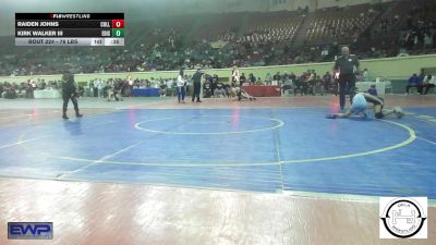 76 lbs Consi Of 8 #2 - Raiden Johns, Collinsville Cardinal Youth Wrestling vs Kirk Walker III, Edison Eagles Jr. High